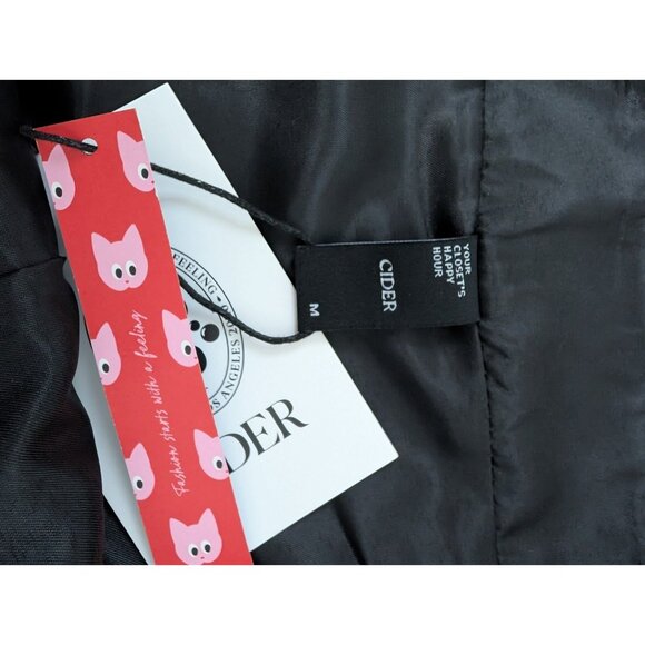 Cider Wool-like Mid Rise Brown Tartan Belted Mini Skirt Skort Sz M - Picture 8 of 9